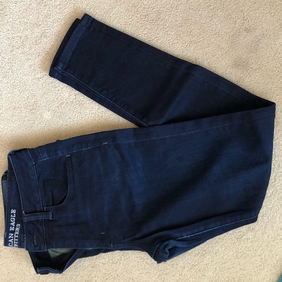 American Eagle Outfitters Denim - American Eagle Dark Blue Wash Hi-Rise Jean